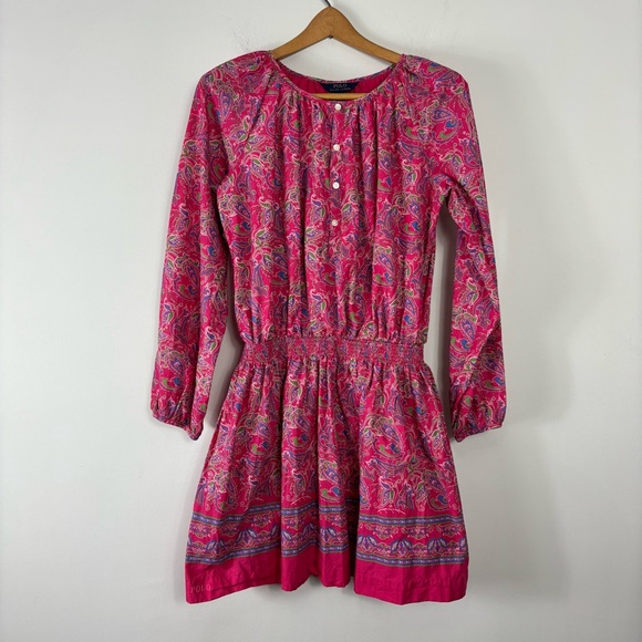 Long Sleeve Hastings Polo Dress - Light Pink main image 0